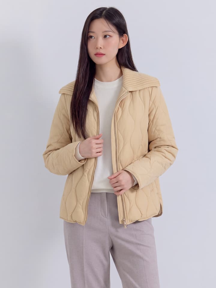 (3컬러) 카라 자켓형 덕다운 경량패딩 LCLWOA25