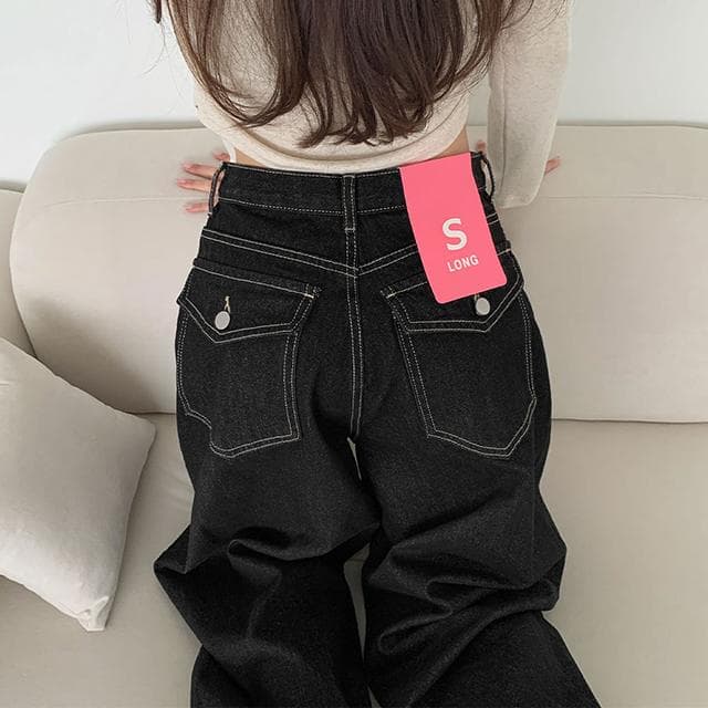 ~XL힙한 생지 벌룬핏 볼륨 롱와이드 데님 팬츠