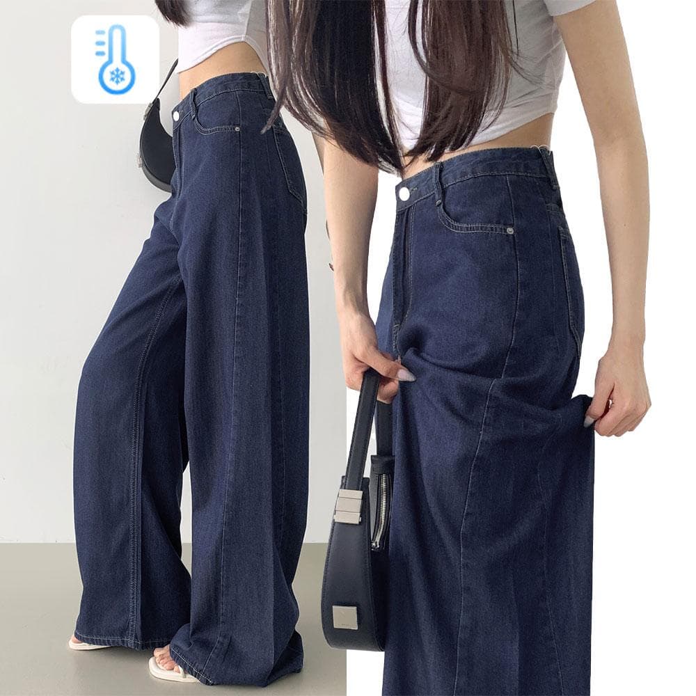 텐셀 맥시 와이드핏 쿨링 여름 데님 팬츠