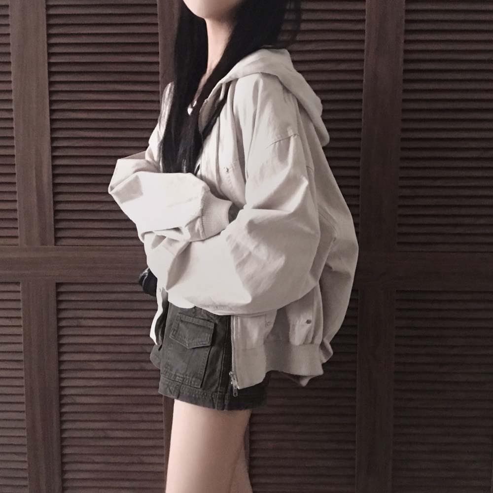 왕아방핏으로 귀여움 획득,어텀 오더 아방 투웨이 후드 집업