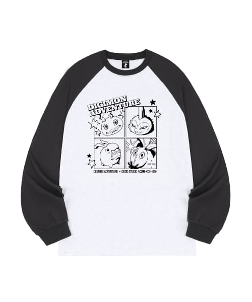 [디지몬 어드벤처] Panel Digimon Raglan Long Sleeve