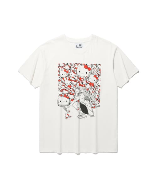JS TOMIE HELLO KITTY TEE_WHITE(NG2GMUT540G)