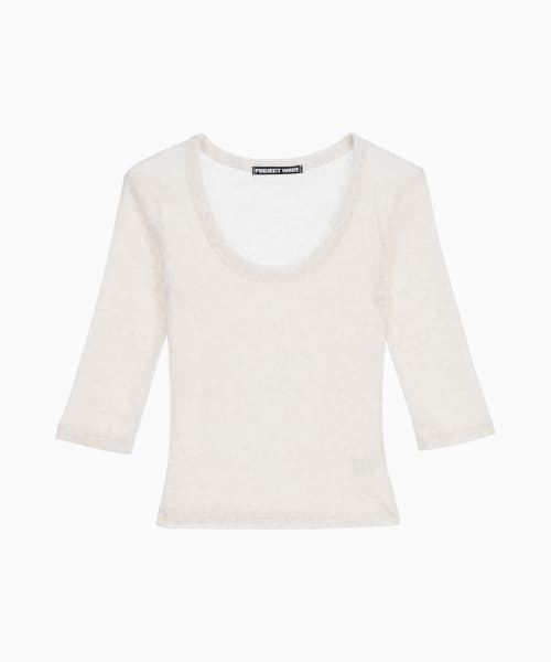 Angora U Neck T Shirts (5color)