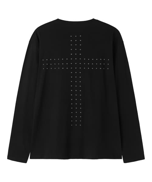 CROSS ARRAY L/S TEE - BLACK