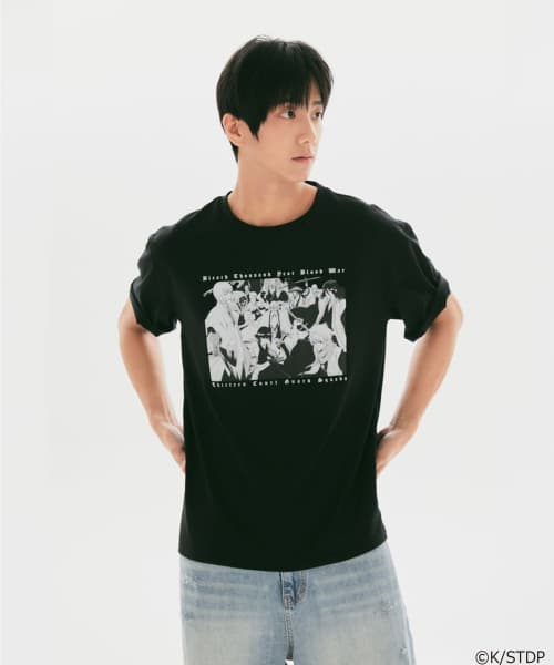 [블리치] 반팔 티셔츠(Graphic Black)_SPRLG49U05