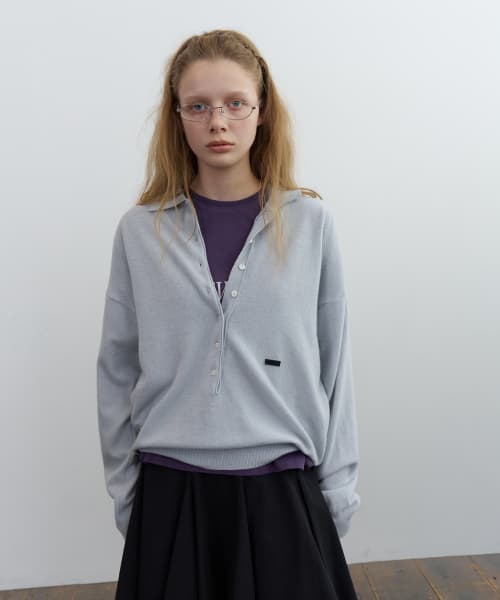 Kyale henry knit - mute blue