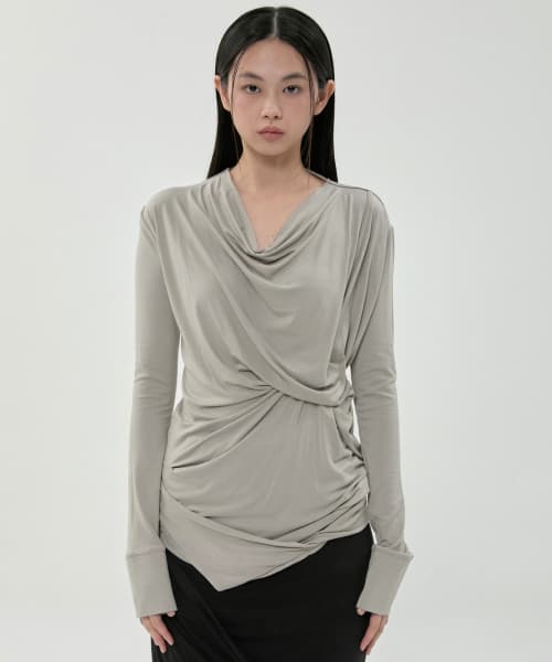 Miya Long Sleeve (FL-195_Ash Beige)