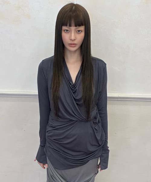 Miya Long Sleeve (FL-195_Charcoal)