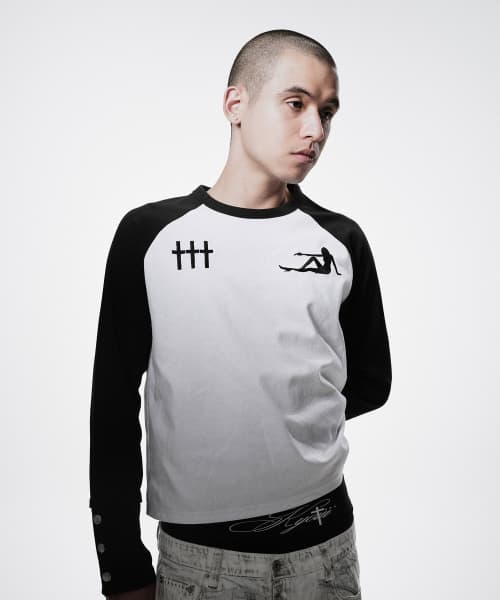 TRIGGER GIRL RAGLAN TEE (Boxy Crop Fit)