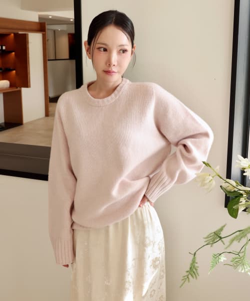 Wholegarment yak wool knit