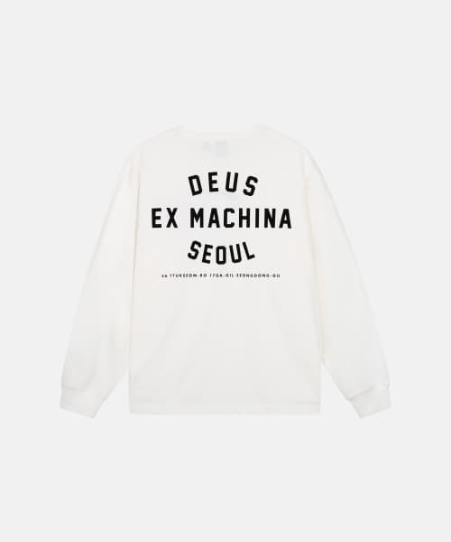 Seoul College Address Ls Tee_White