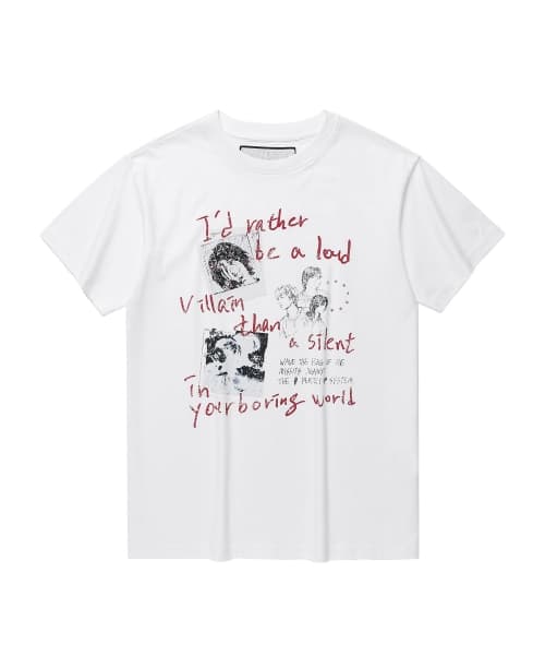 [더바이닐하우스 X 엑디즈] DOODLE COLLAGE TEE WHITE