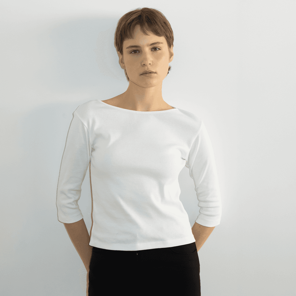 Essential Boat Neck Tee_4 Colors