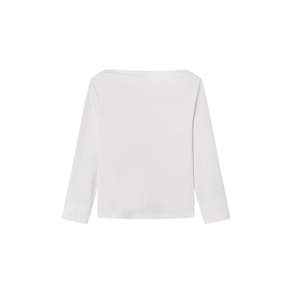 BOATNECK T-SHIRT [IVORY]