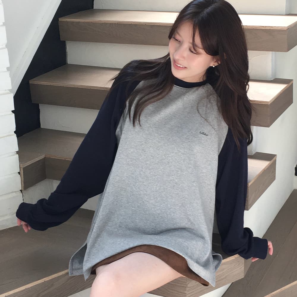 [주미니 Pick][29CM 단독]Raglan oversized modal tee [TIFA06LT06]_Navy