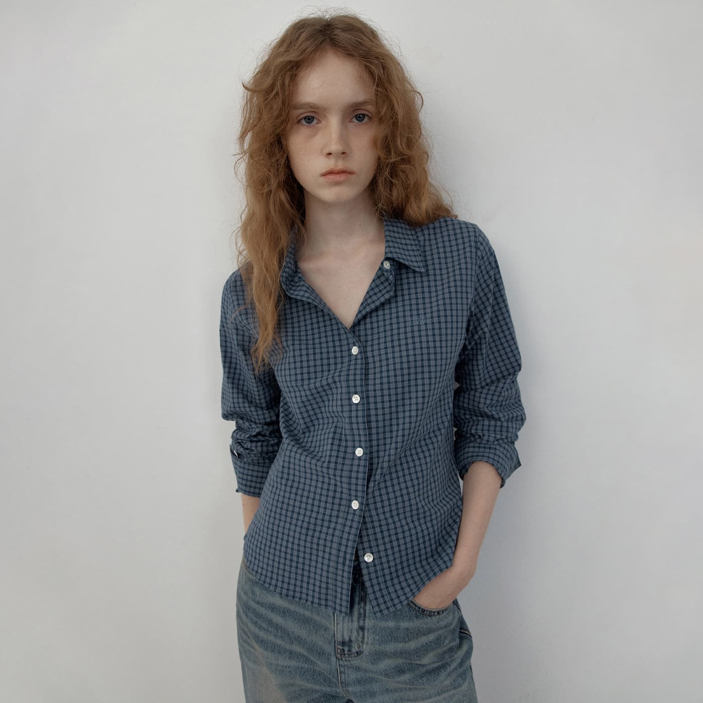 [3차/예약배송] Billy standard check shirt (blue check)