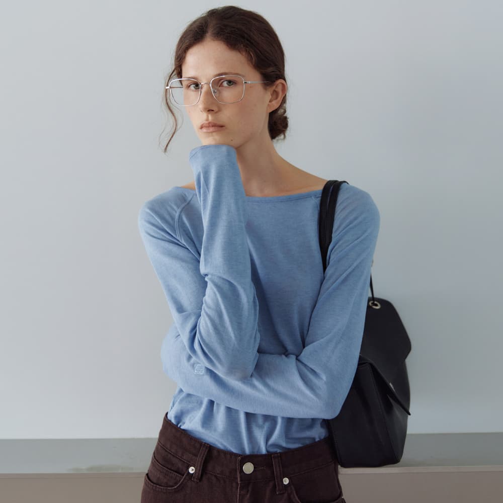 [1차 리오더] Sheer boatneck raglan t-shirt_4colors