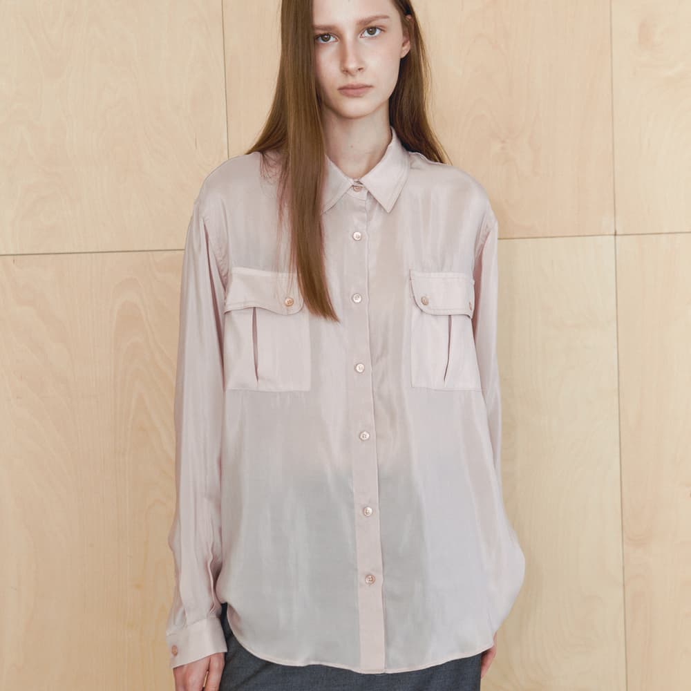 [4차] [단독] Classic Two-Pocket Shirt(Salmon Pink)