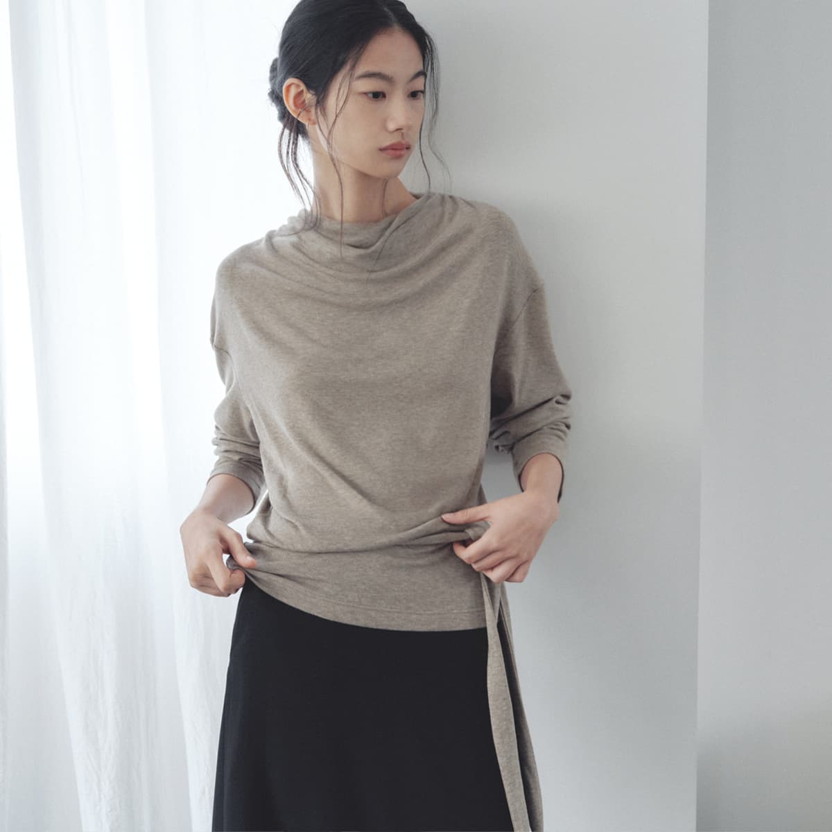 [2차]Numea Wool Drape Top_2colors