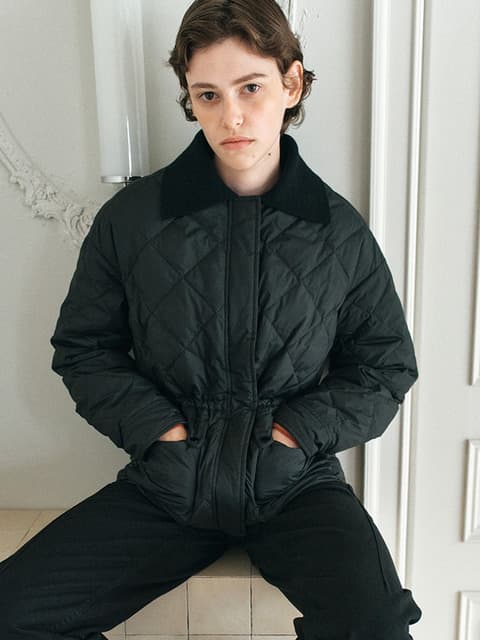 (8차 리오더) CASHMERE COLLAR LIGHT DOWN JACKET [IVORY][BLACK]