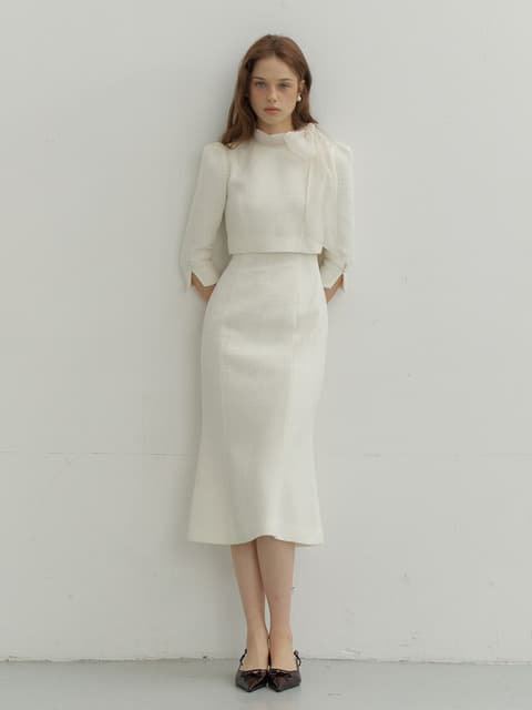 Classic Overlay Scarf Dress_2Color