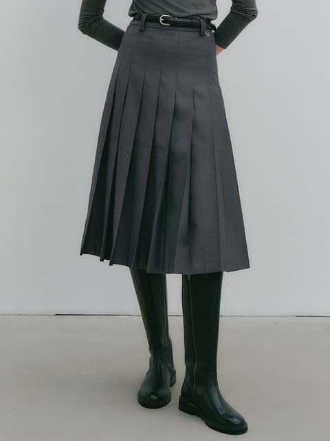 [6차 리오더]키라 플리츠 스커트 / KYRA PLEATS SKIRT_2colors