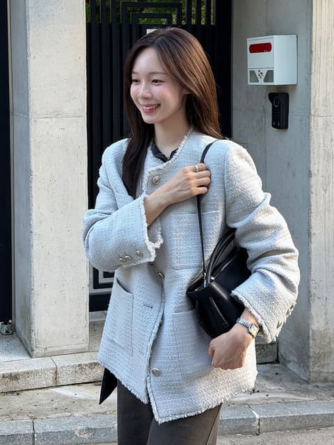 [NEW컬러추가][단독] Oversized tweed jacket SW5SJ102_3color