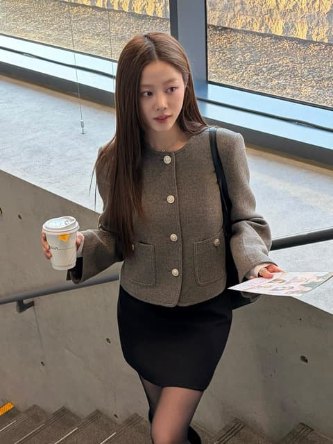 [5차 리오더] 베이비 알파카 트위드 자켓 / BABY ALPACA TWEED JACKET_2colors