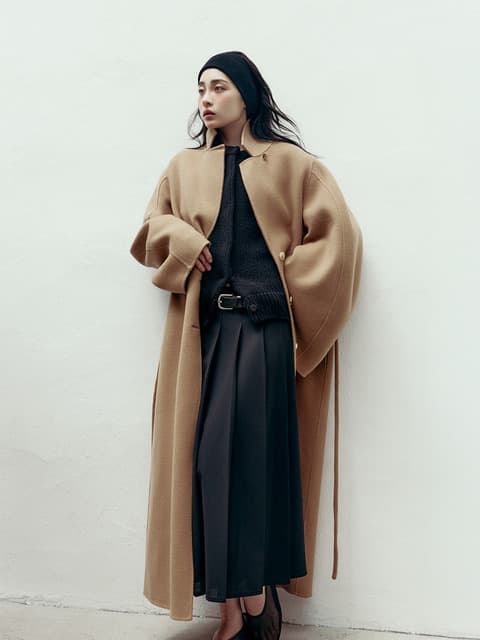 [W컨셉 단독] CLASSIC HANDMADE WOOL COAT [CAMEL]