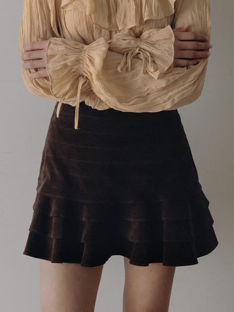 Rococo Ruffle Mini Skirt