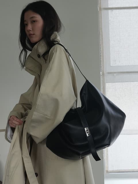 [2차리오더][직장인 꾸니 PICK][단독] Margo Slouch Bag [Black]