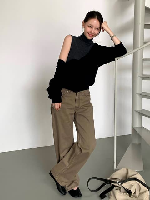 101 에센셜 컬러 스트레이트 데님 팬츠_베이지 / 101 ESSENTIAL COLOR STRAIGHT DENIM PANTS_BEIGE