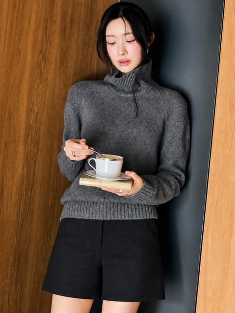 [차정원 PICK] 에센셜 터틀 루즈 니트 (4colors)
