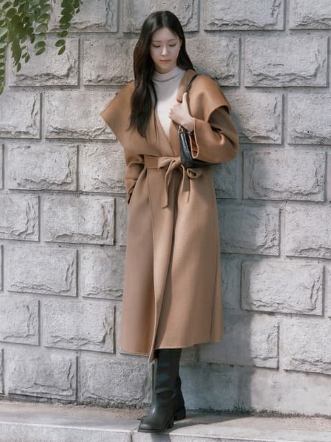 Claire Silk cashmere coat