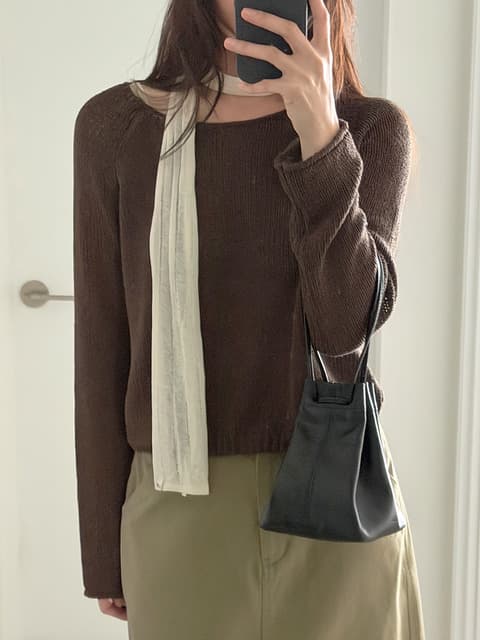 [NEW컬러추가]NEFF LINEN CROP KNIT_5COLORS