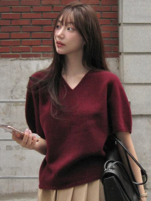 [연우pick][울100]Classic Wholegarment V-neck _ 5Color