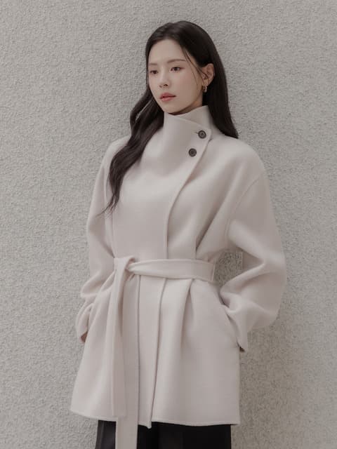 아뜰리에 캐시미어 핸드메이드 코트 (2color)
